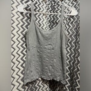 Ambiance Grey Ribbed Tank Cami